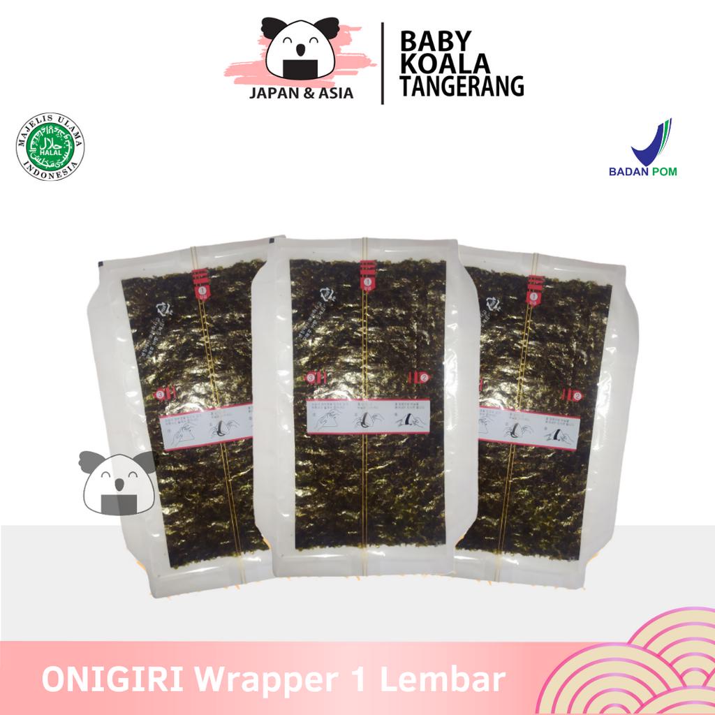 

ONIGIRI Wrapper 1 Lembar Halal │ Lembar Rumput Laut Import untuk Nasi Kepal Onigiri