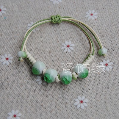 Gelang Etnik GK-60 Batu Keramik Green Ice