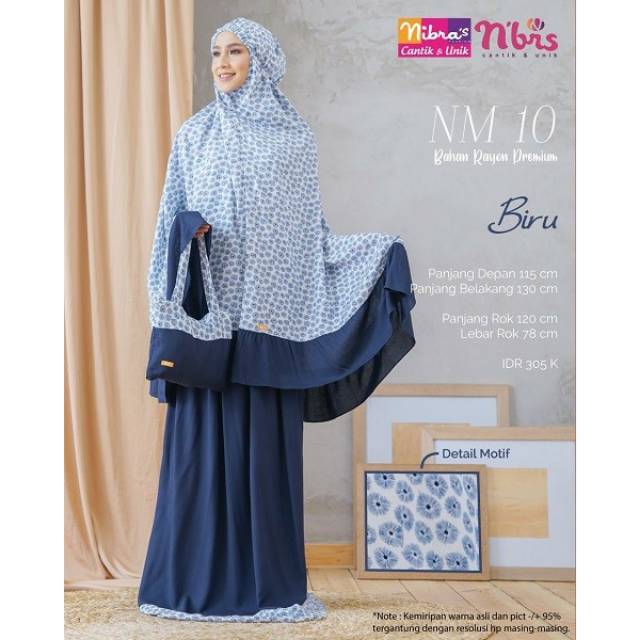 Mukena Dewasa Terbaru/Mukena Nibras Terbaru/Mukena Nibras NB 10