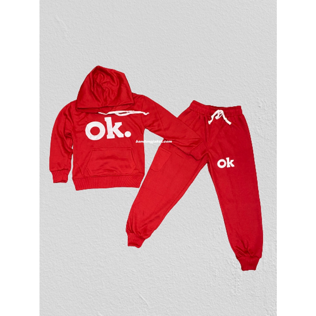 OK Setelan Hoodie+Celana JogerAnak II Celana Joger Anak + sweater Hoodie