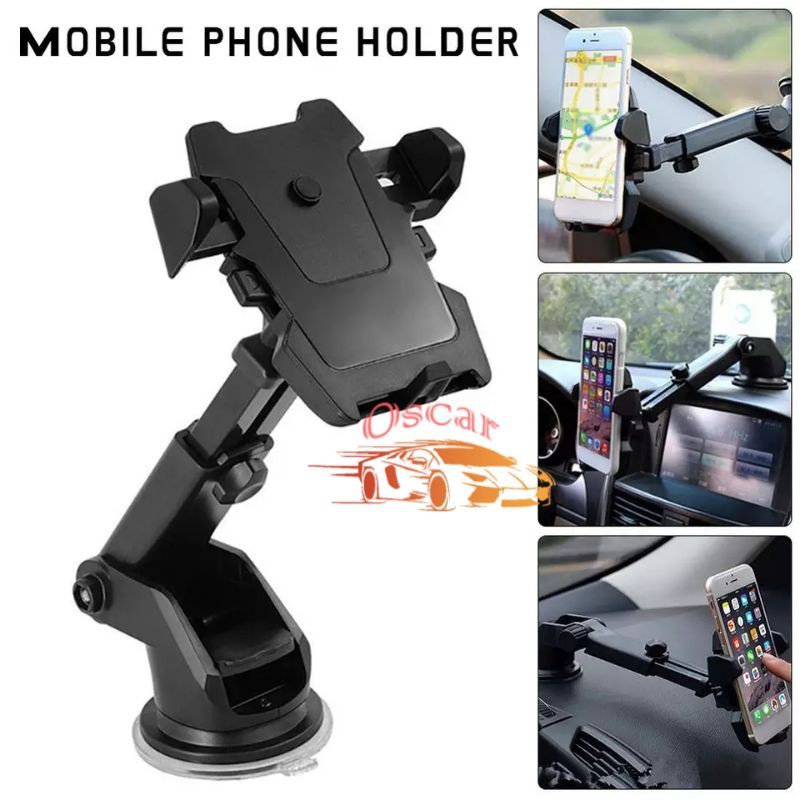 ORIGINAL HOLDER HP MOBIL/motor 360 DEGREE ROTATION CAR HOLDER  Suction Cup Car Holder For Smartphon