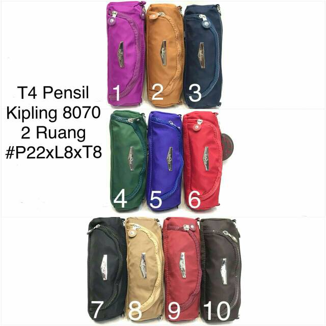 

Tempat Pensil Kipling 8070. 2Ruang. 22x8x8.