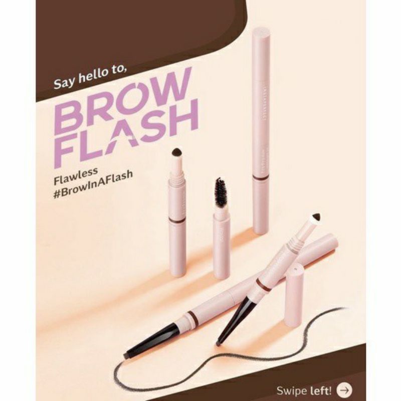 Wardah Instaperfect Browflash Pensil Alis Matic