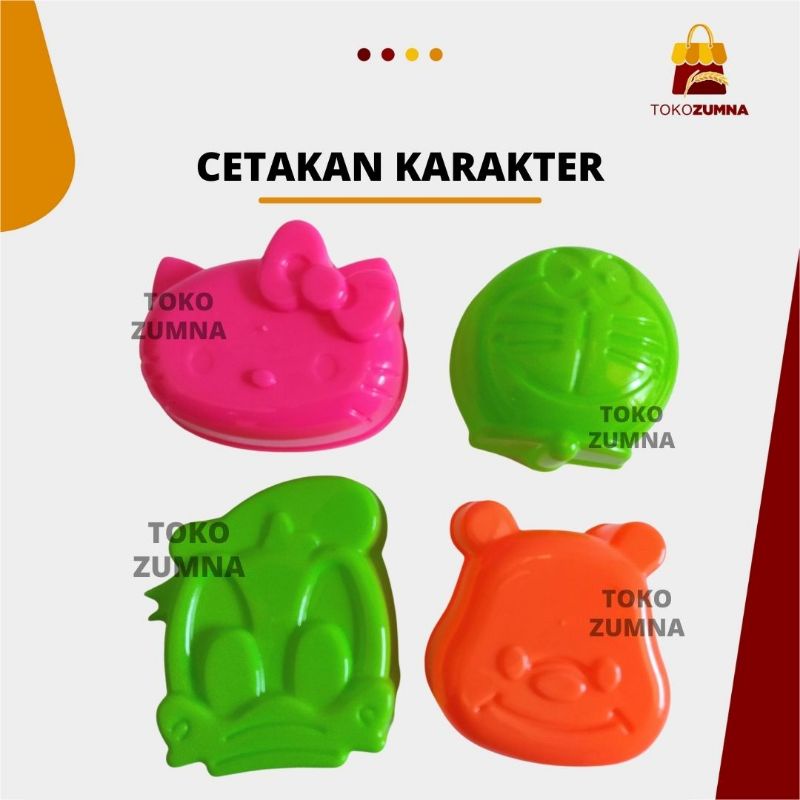 Cetakan Nasi Bento Karakter / Cetakan Nasi Anak Karakter / Cetakan Karakter Lucu / Cetakan Karakter 