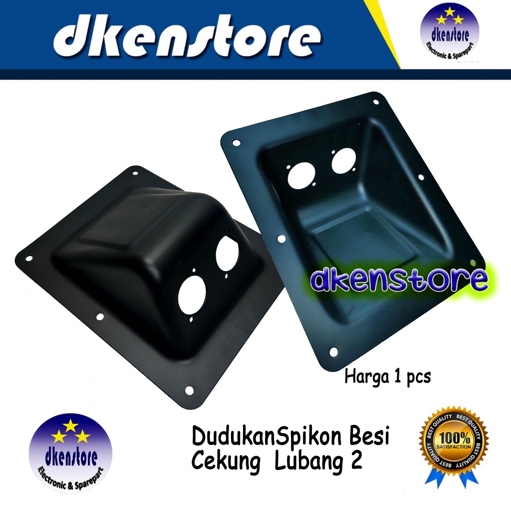 Dudukan Spikon Lubang 2 Cekung Terminal plat speaker L2  IMPORT PLAT