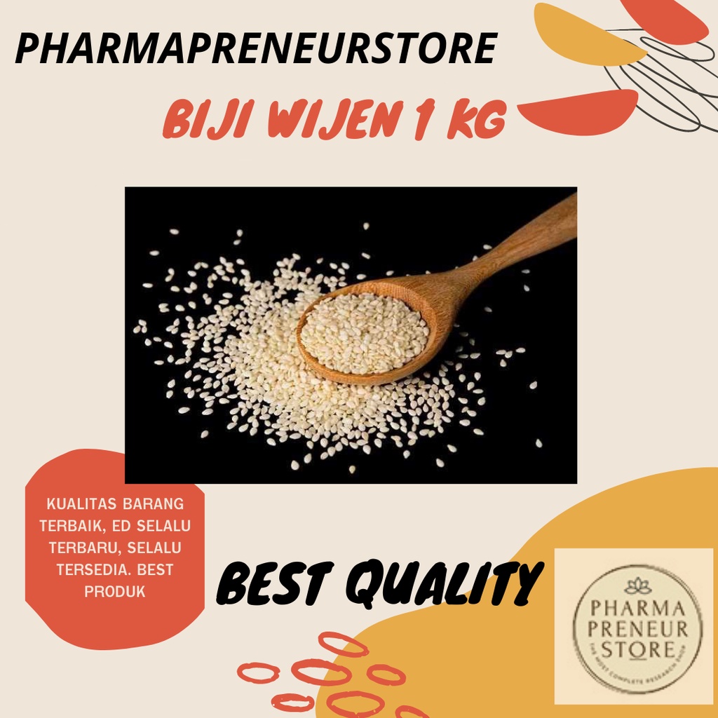 BIJI WIJEN WHITE SESAME 1 KG NO. 1 BEST QUALITY MURAH BANGET!!!