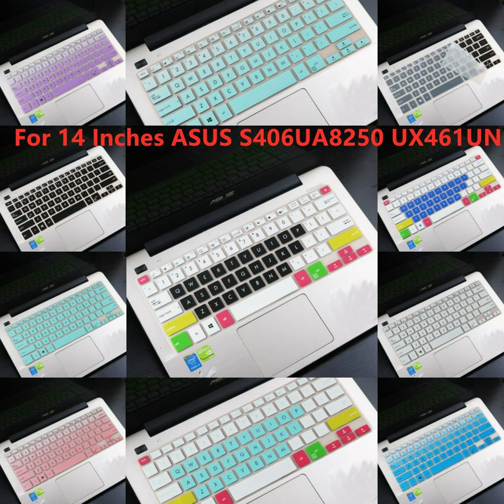 Cover Pelindung Keyboard Laptop Bahan Silikon Ultra Tipis Untuk Asus S406Ua8250 Ux461Un 14 Inci