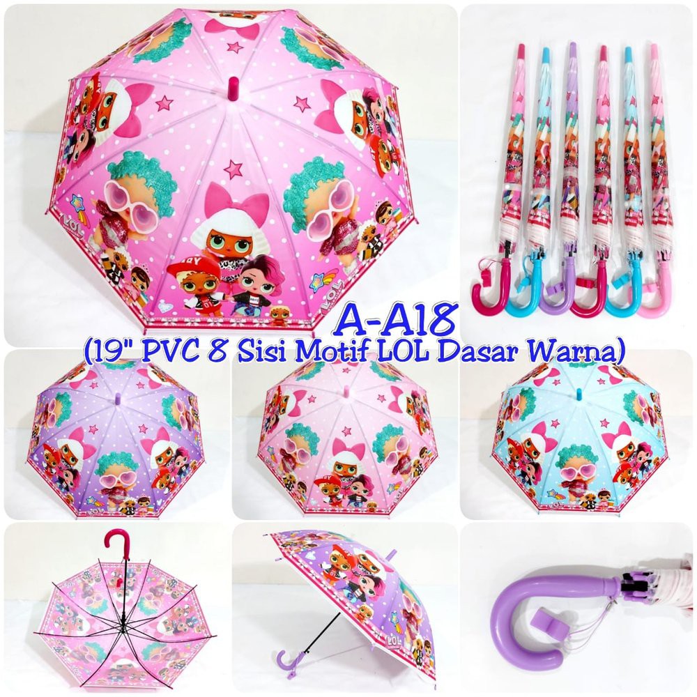 Payung Karakter / Payung Motif Kartun / Payung Anak Lucu / PAYUNG ANAK KARAKTER / PAYUNG ANAK LUCU