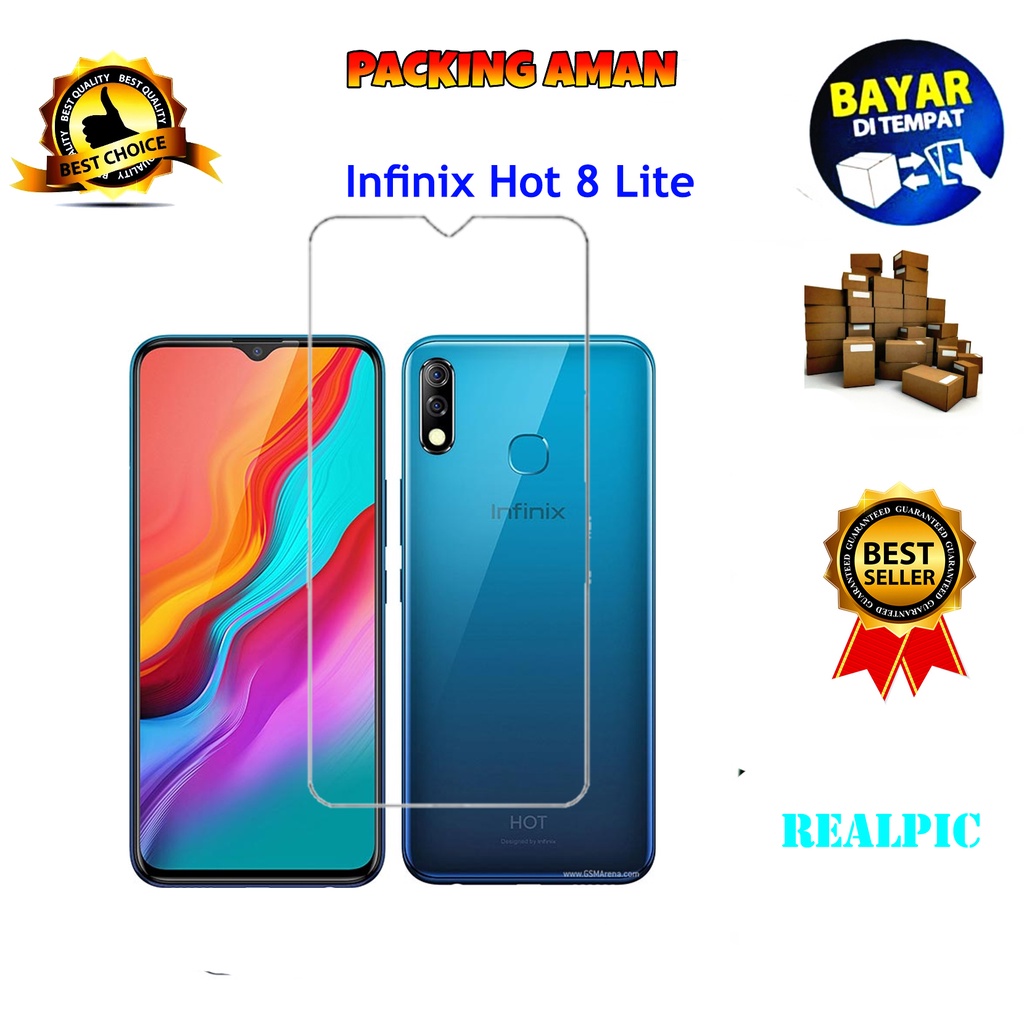 Tempered Glass Infinix Hot 8 Lite 4G Screen Protector Anti Gores