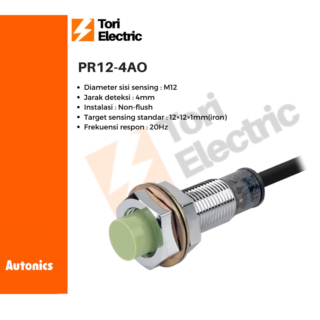 AUTONICS INDUCTIVE (CYLINDRICAL) PROXIMITY SENSOR PR12-4AO PR12 4AO PR124AO 100% ORI