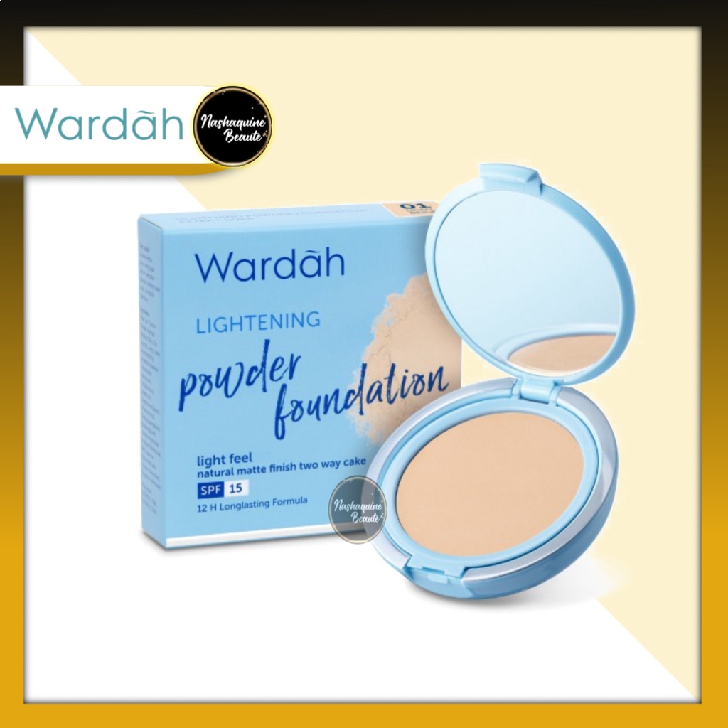 WARDAH Lightening Powder Foundation Light Feel 12gr Full Refill