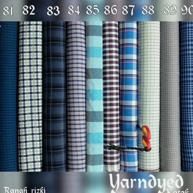 Kain Yarndyed / yandet / katun kotak