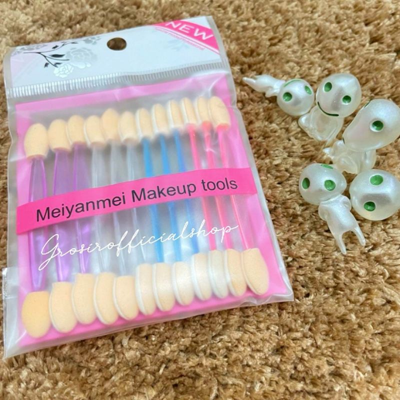 12pc !!! Kuas Make Up Mata Eyeshadow Brush Makeup Eye Shadow Double Busa