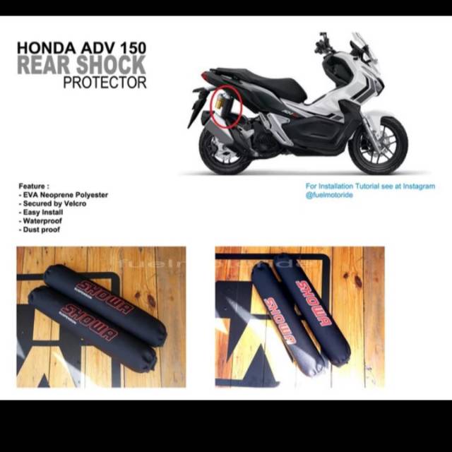 COVER SHOCK HONDA ADV AKSESORIS HONDA ADV VARIASI HONDA ADV SHOCKBREAKER SPAREPART HONDA ADV