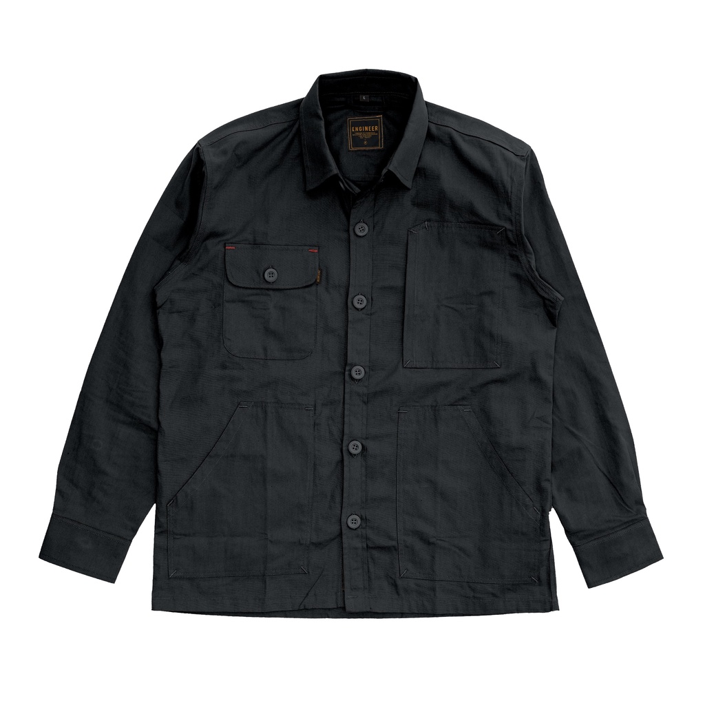 DREDGING WORKSHIRT-KEMEJA KERJA CANVAS LENGAN PANJANG UNISEX BY ENGINEER