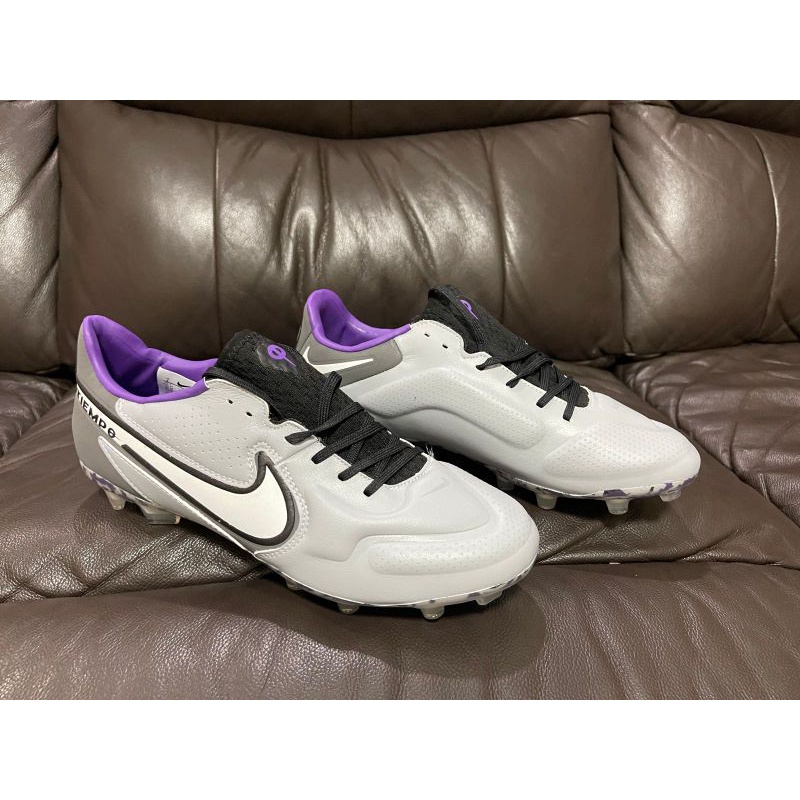 Sepatu Bola Nike Tiempo Legend 9 Grey Purple Camo FG