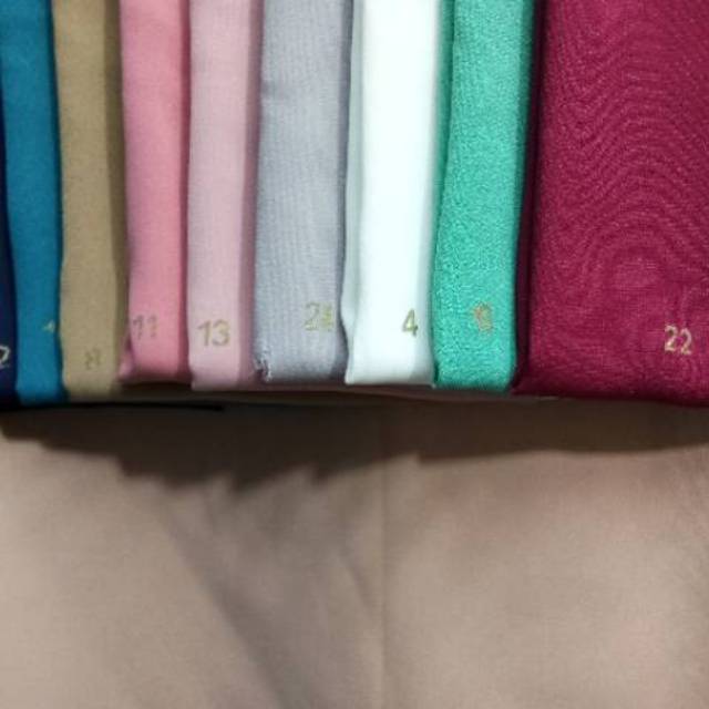 Kain Polos Torino Bahan Polos Eceran Grosiran Bahan Gamis Bahan Kerudung Shopee Indonesia