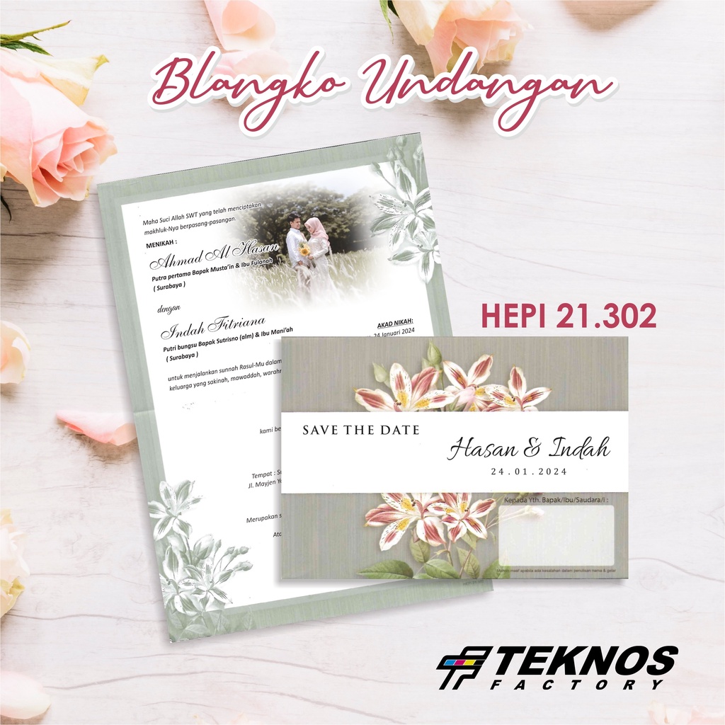 BLANKO BLANGKO UNDANGAN KOSONG - HEPI 21.302