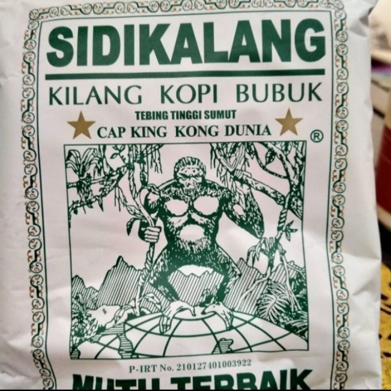 

SIDIKALANG BUBUK KOPI ROBUSTA HIJAU CAP KING KONG DUNIA 500 GRAM KASAR