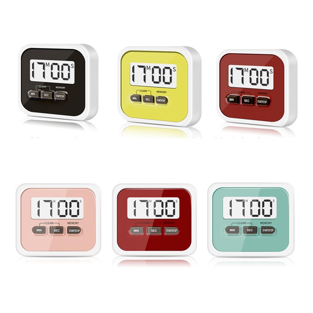 Rebuy Kitchen Timer Gadget Alarm Kencang Magnet Praktis Suara LCD Timing Clock