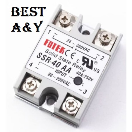 SSR-40AA Solid State Relay 40Ampere AC control AC Single Phase