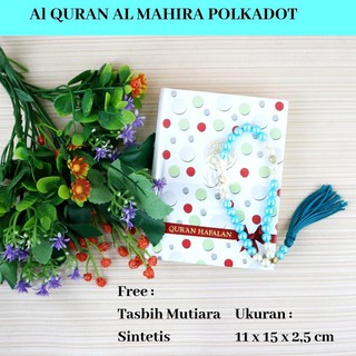 Lariss Mushaf Al Quran Hafalan Al Mahira Polkadot A6 Non Terjemah Free Tasbih Cantik Mutiara Sinteti