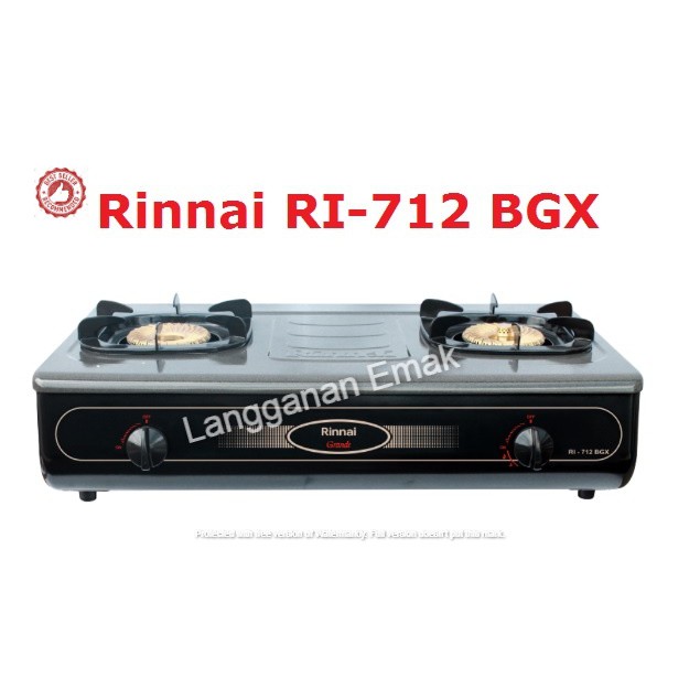 Jual Kompor Gas Rinnai Ri 712 Bgx Ri 712 Bgx Ri 712bgx 2 Tungku Api Turbo Tornado Indonesia Shopee Indonesia