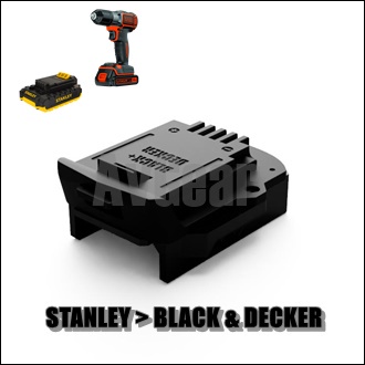 Adapter Black + Decker | Stanley ke Black + Decker