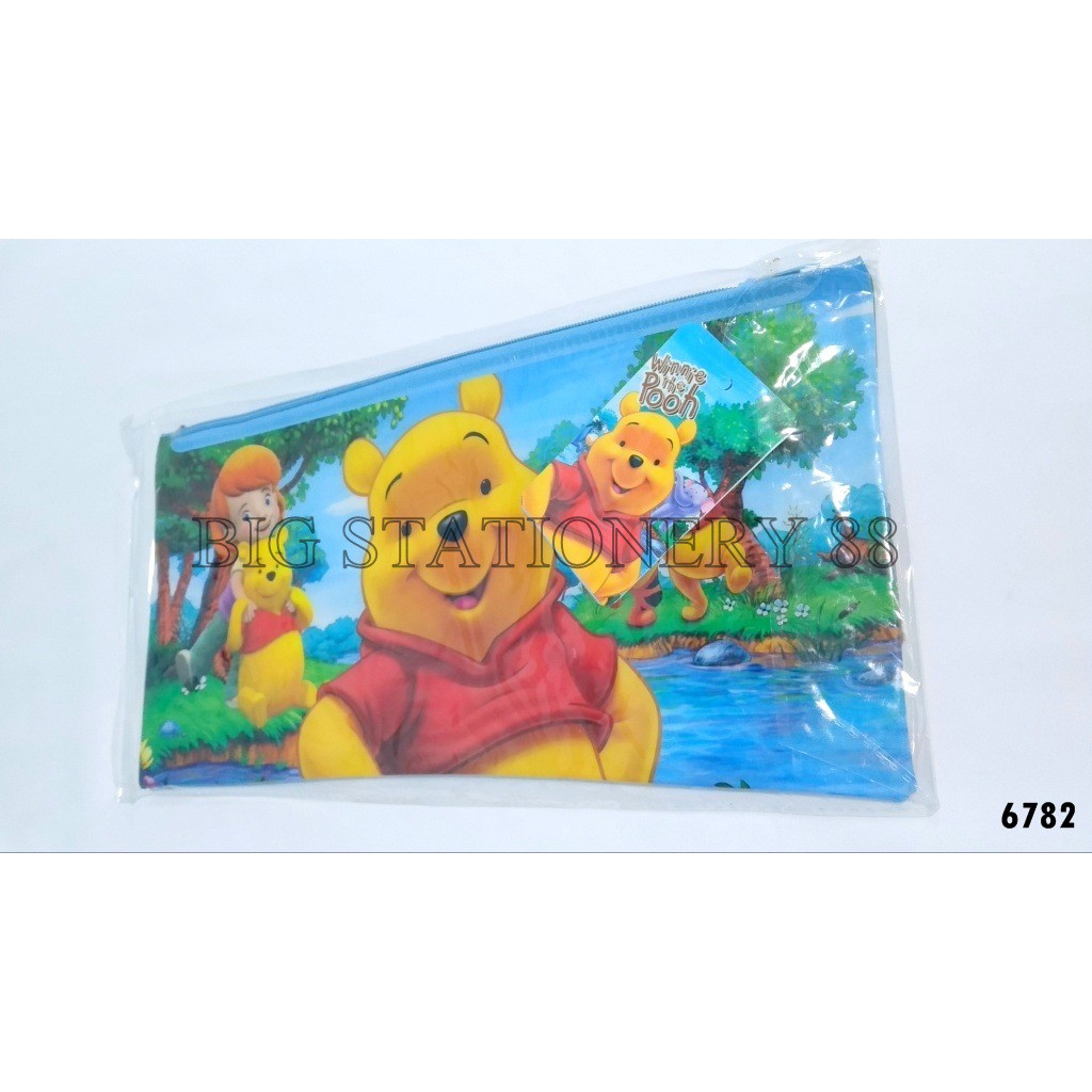 Kotak Pensil / Tempat Pensil Sleting PVC Disney