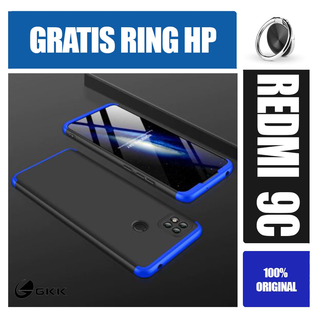 GKK Redmi 9c Casing Armor 360 Full Cover Hard Case