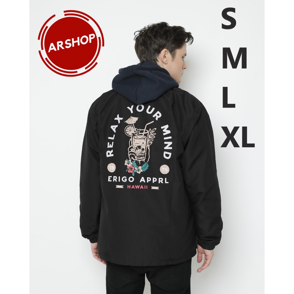 JAKET COACH ERIGO RELAX YOUR MIND, UNISEX