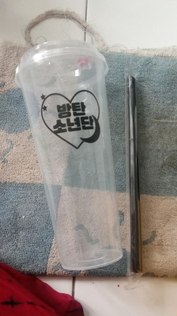 Bts Reusable Cup Logo Hati