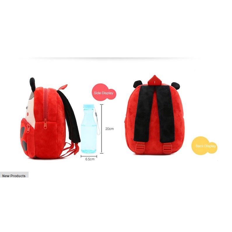 Tas Karakter / TAS SEKOLAH ANAK BONEKA KARAKTER LADYBAG / Perempuan / Ransel