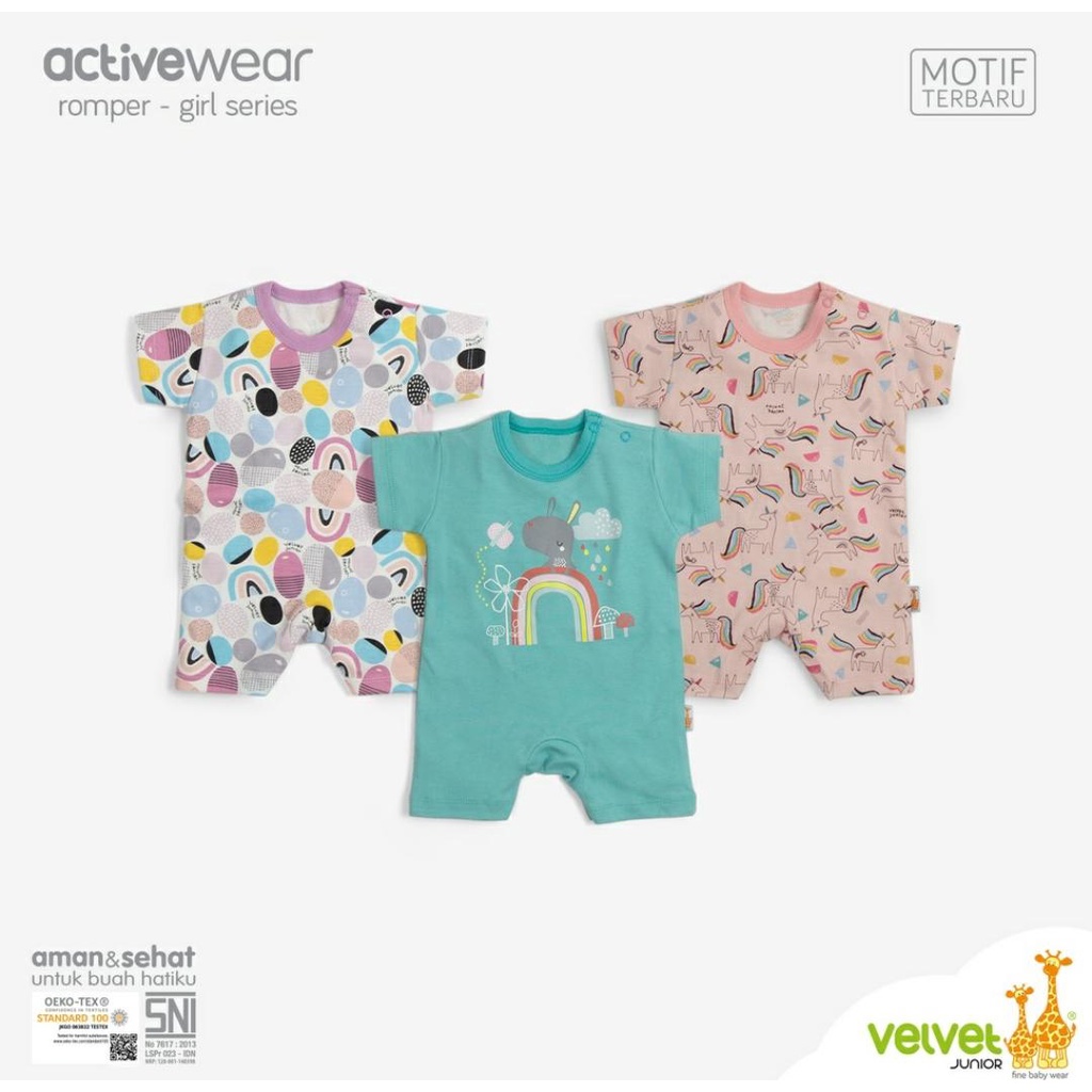 VELVET JUNIOR ACTIVE WEAR BASIC / ROMPER BAYI