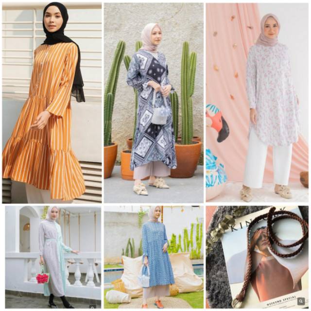 Bazar online Haideeorlin Kiva azalea ,Line Mustard,Midi Bintan Shibori, Boho Agra Grey ,Moza Ghania