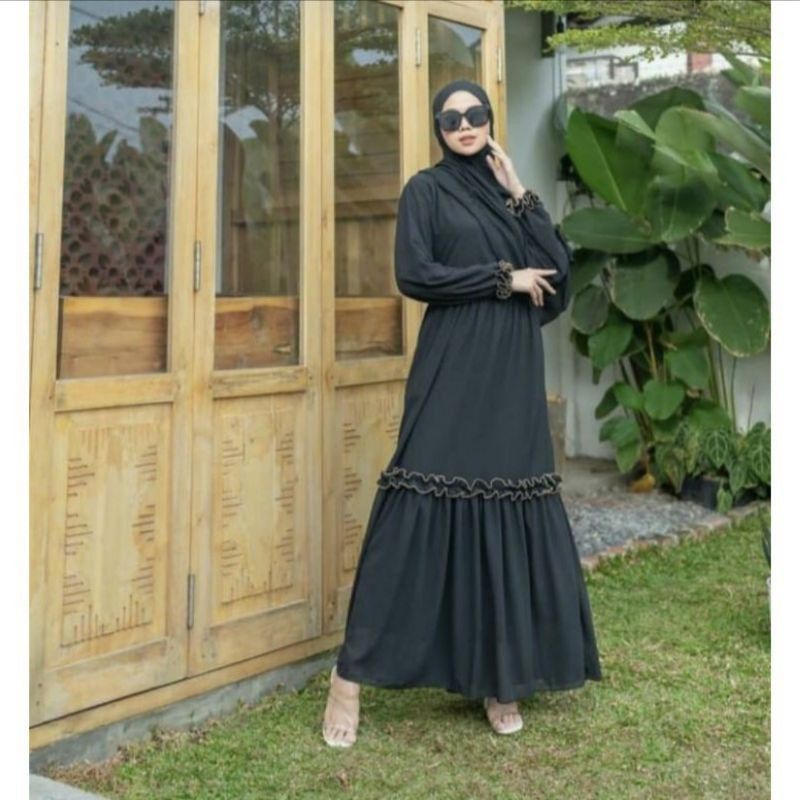 [Fashion Muslim] GAMIS Laras maira zhafira Lady maena Naziva Hana Clara Febrina Claudia maxy dress terlaris