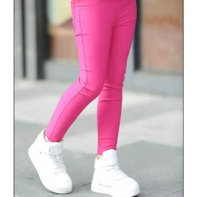 Legging Anak Semi denim Perempuan Impor 3-9 tahun/Celana Legging anak perempuan Import