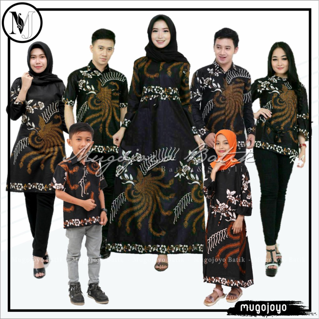 Batik Couple Keluarga Terbaru Sania Ruffle Ori Ndoro Jowi Dnt Ahy