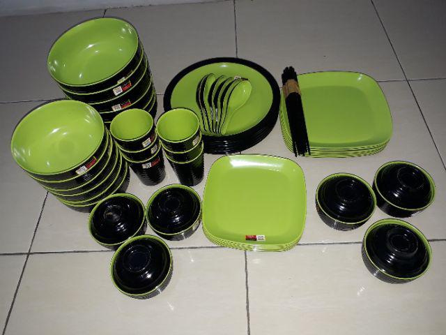 Set Komplit Melamin Golden Dragon