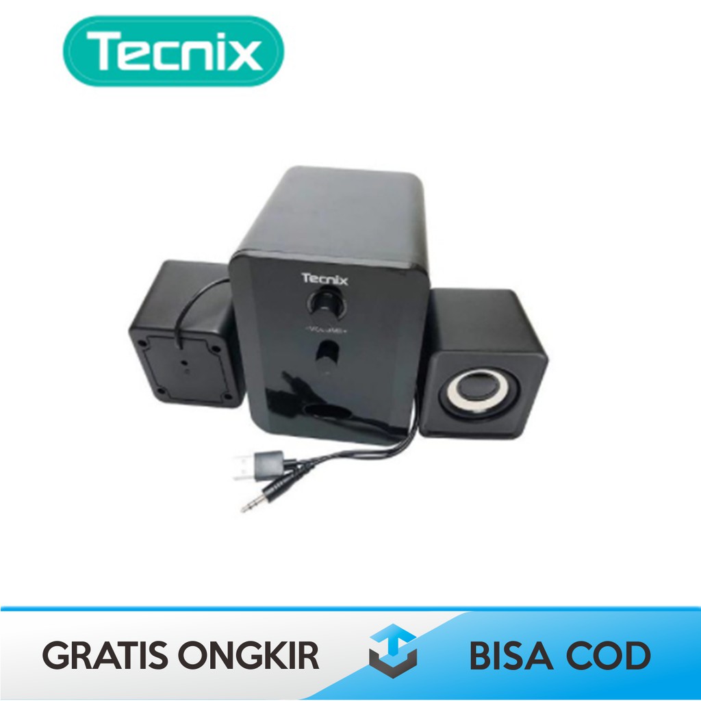 SPEAKER MULTIMEDIA SUBWOOFER TECNIX SPK-S080 ORIGINAL - SPIKER KABEL BESAR TECNIX SPK-S080 ORI