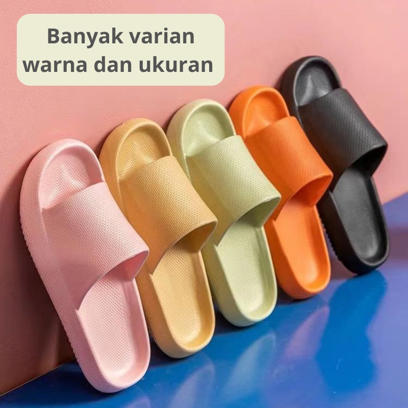 Mainland Sandal Karet Pria Wanita Sandal Slip On Rumah Sandal Kamar Mandi HSN103