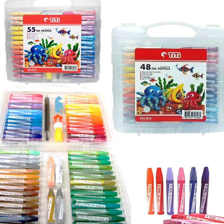 

Crayon TITI Oil Pastel isi 48colour & 55 colour