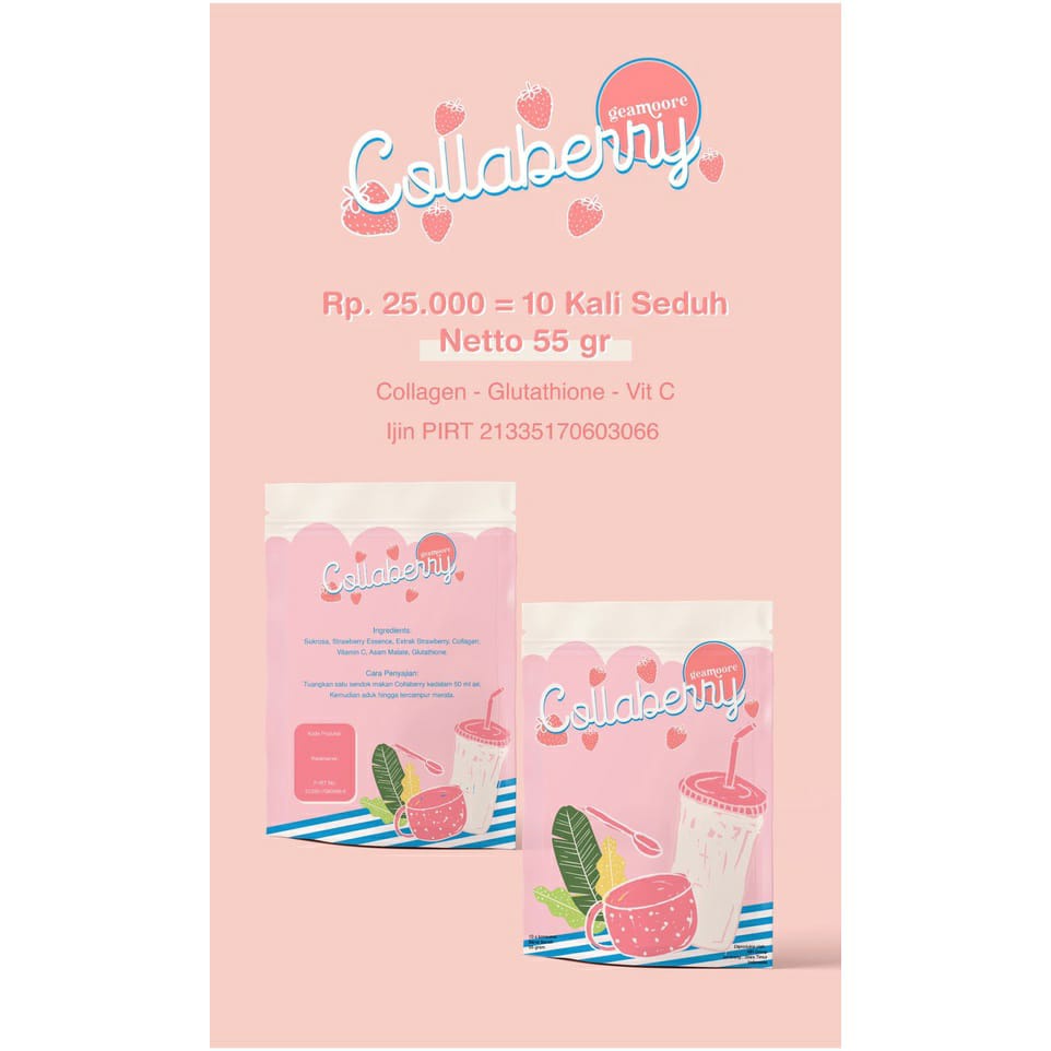 [BUY 1 GET 1 GIFT] READY BPOM GEAMOORE COLLAGEN DRINK - COLLABERRY GEAMOORE