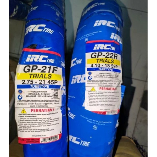 BAN IRC TRAIL STANDAR KLX150 BF CRF150L 18 21 SET