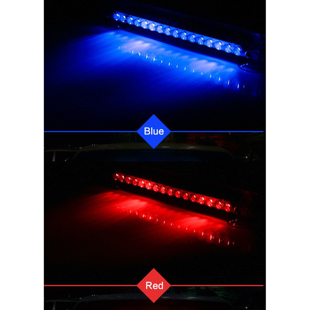 Lampu Strobo Led Tenaga Surya Untuk Drl / Fog Lamp Belakang Mobil