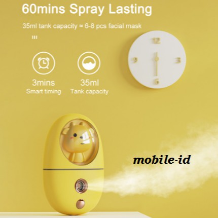 BIG SALE Mini Nano Spray Boneka Gepeng 35ml Nano Mist Premium Nano Cute Nano Lucu [Anti Bocor]
