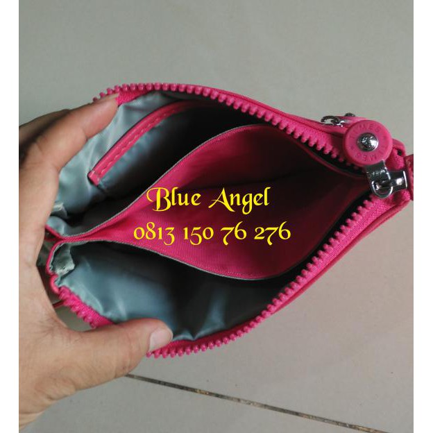 Diskon Tas Dompet Kecil Kipling Kw Bahan Bagus Anti Air Waterproof - Fuchsia Terbaru