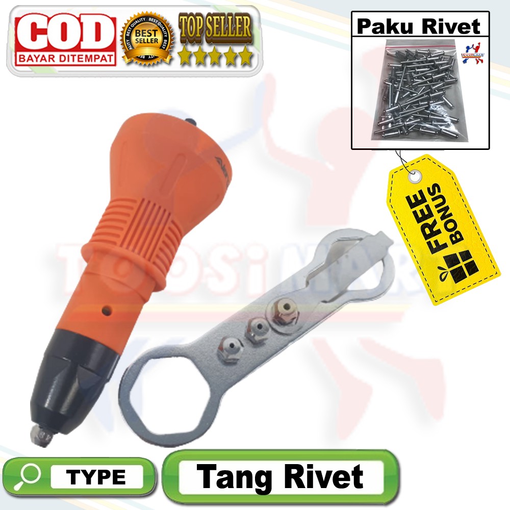 Mesin Bor Kit Tang Rivet Elektrik Gun Rivet Gun Otomatis Rivet Adaptor Mesin Bor