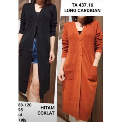 ۞ Cardigan LONG KANCING 3 l Cardigan Rajut l Sweater Rajut l Pakaian Rajut Wanita l Rajut Keren Mura