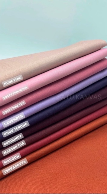 Kain TOYOBO murah royal mix ( 19 warna )